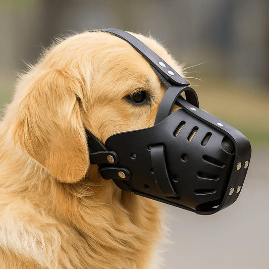Guardex – Adjustable Leather Dog Muzzle