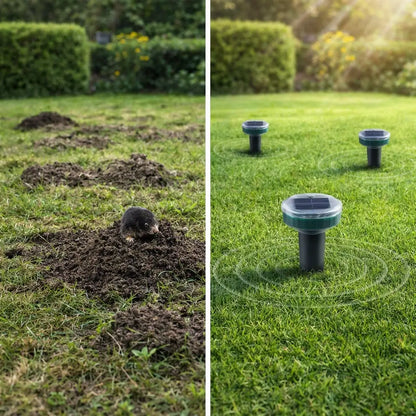 TerraPulse – Solar Ultrasonic Garden Mole Repellent