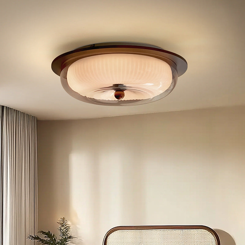 LumaVerre – Nordic Glass & Wood LED Ceiling Light