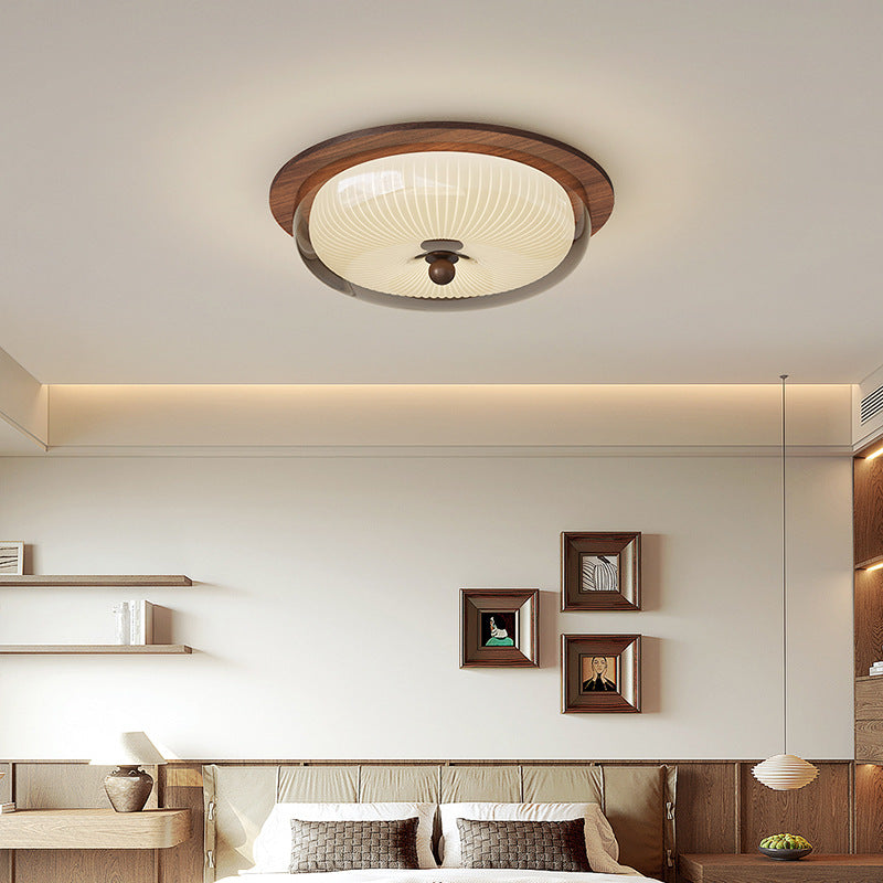 LumaVerre – Nordic Glass & Wood LED Ceiling Light
