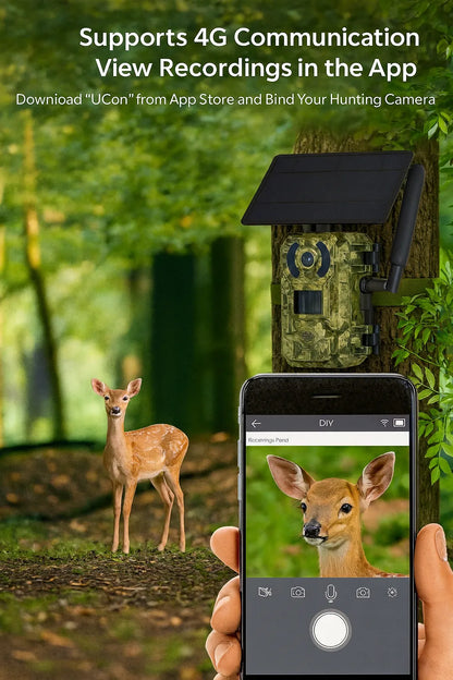 4G Solar Hunting Camera with 2K Video - Bricodil BCD4827