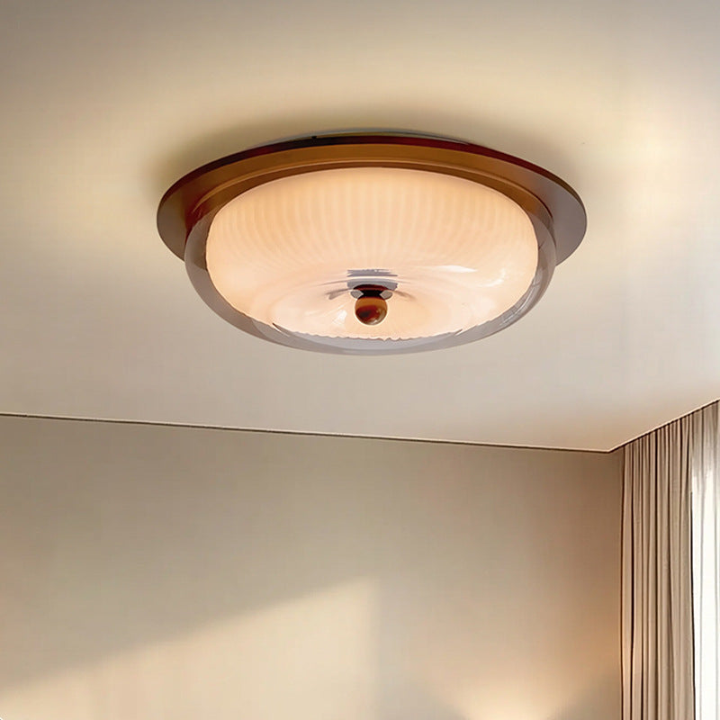 LumaVerre – Nordic Glass & Wood LED Ceiling Light