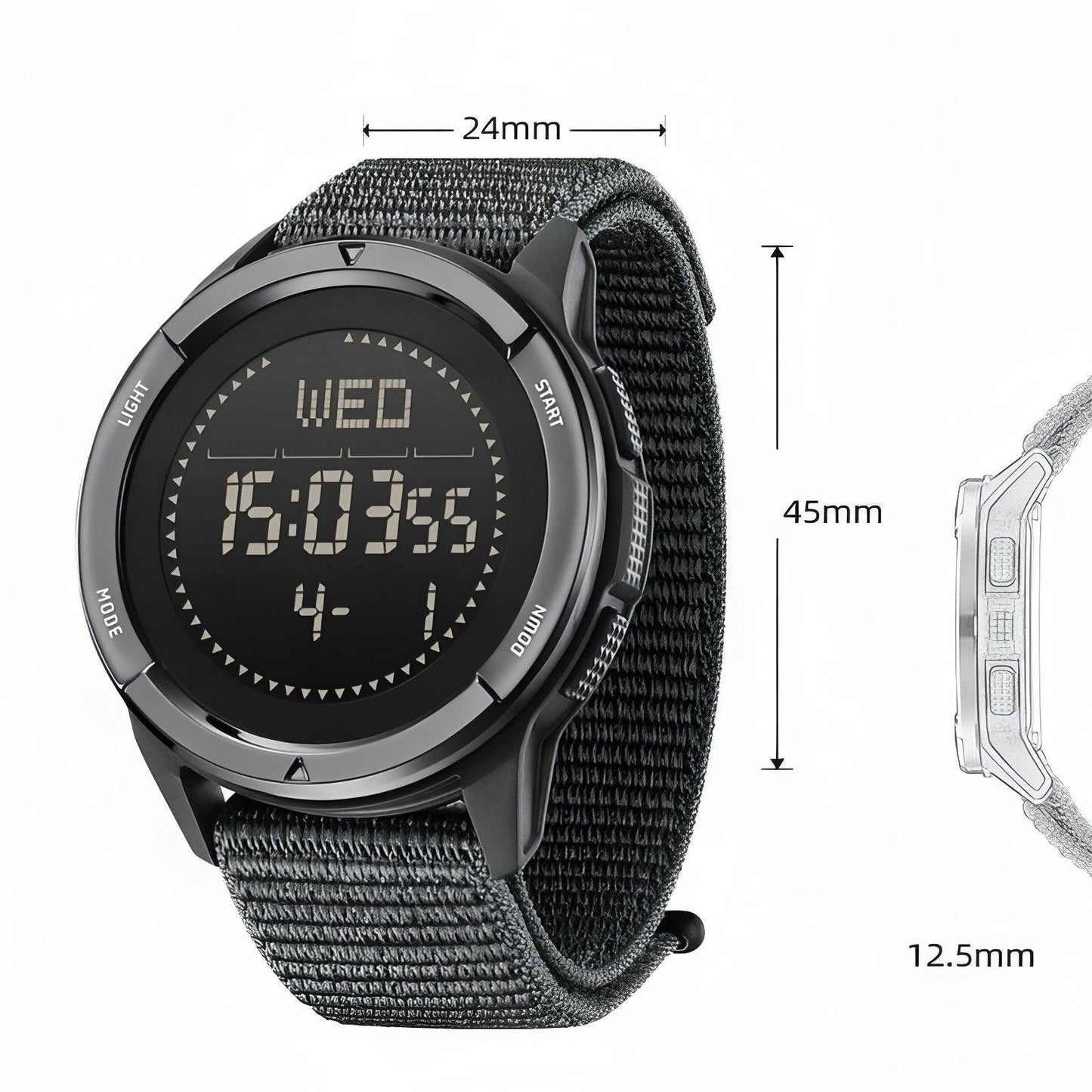 Carbon Digital Hiking Watch – Bricodil BCD5172