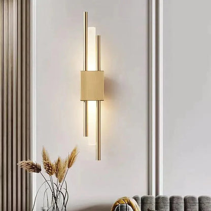 Liora – Modern Brass & Glass Wall Lamp
