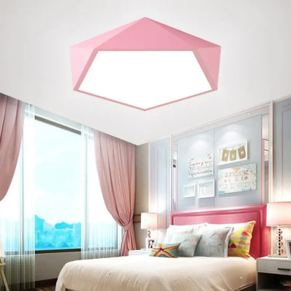 Hexora – Modern Geometric LED Ceiling Light