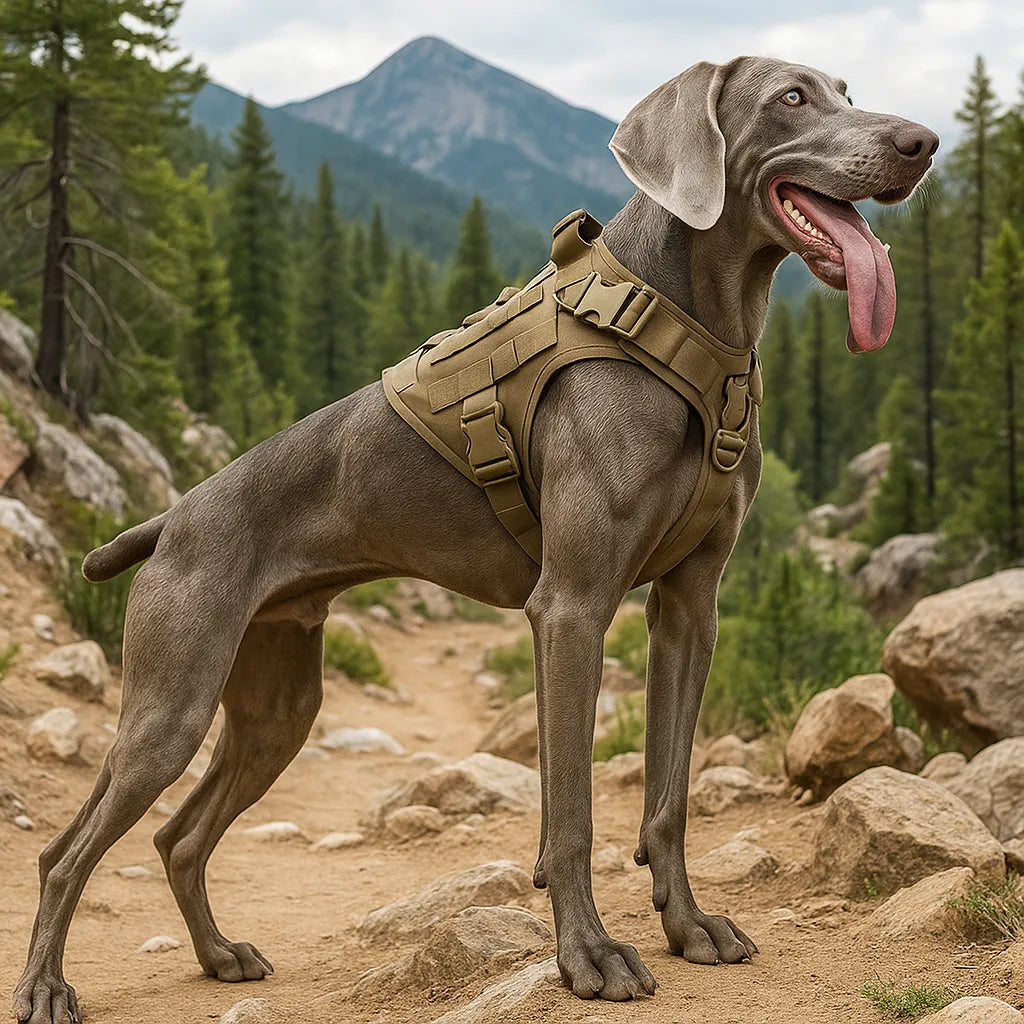 Bricodil – Tactical Dog Harness with Handle & MOLLE System