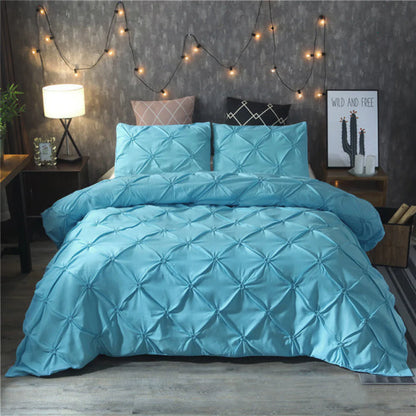 Orvix – Luxury Cotton Pintuck Duvet Cover Set with Elegant Pleated Design