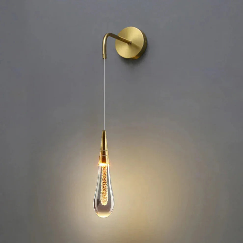 Veyra – Elegant Crystal Drop Wall Lamp