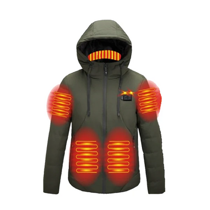 ThermaCore – 11-Zone Smart Heated Jacket with USB Power & Adjustable Warmth