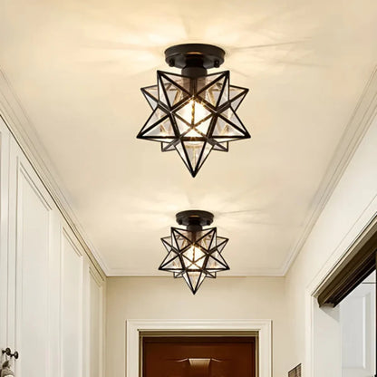 StellaLux – Star-Shaped LED Glass Ceiling Light