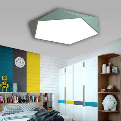 Hexora – Modern Geometric LED Ceiling Light