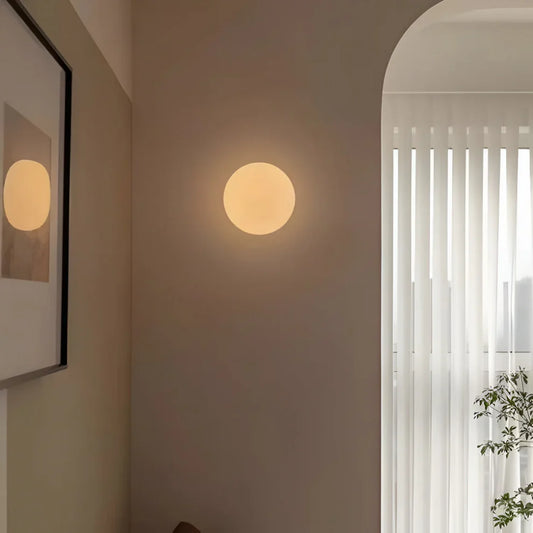 LumoSphere – Modern Glass LED Wall Lamp