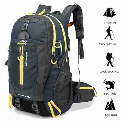 TrailVenture – 40L Waterproof Hiking Backpack