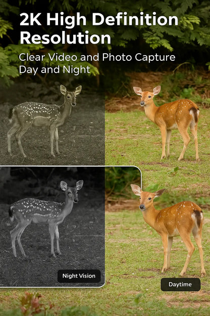 4G Solar Hunting Camera with 2K Video - Bricodil BCD4827