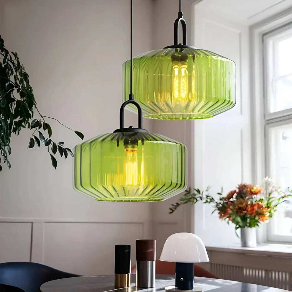 Mireta – Retro Coloured Glass Pendant Light