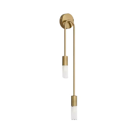 Velora – Modern Gold LED Wall Lamp with Dual Light Tubes