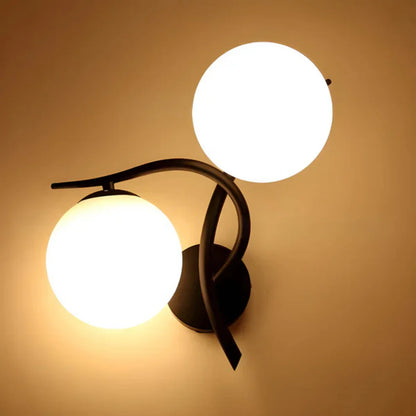 Aurelyn – Modern Double Globe Glass Wall Lamp