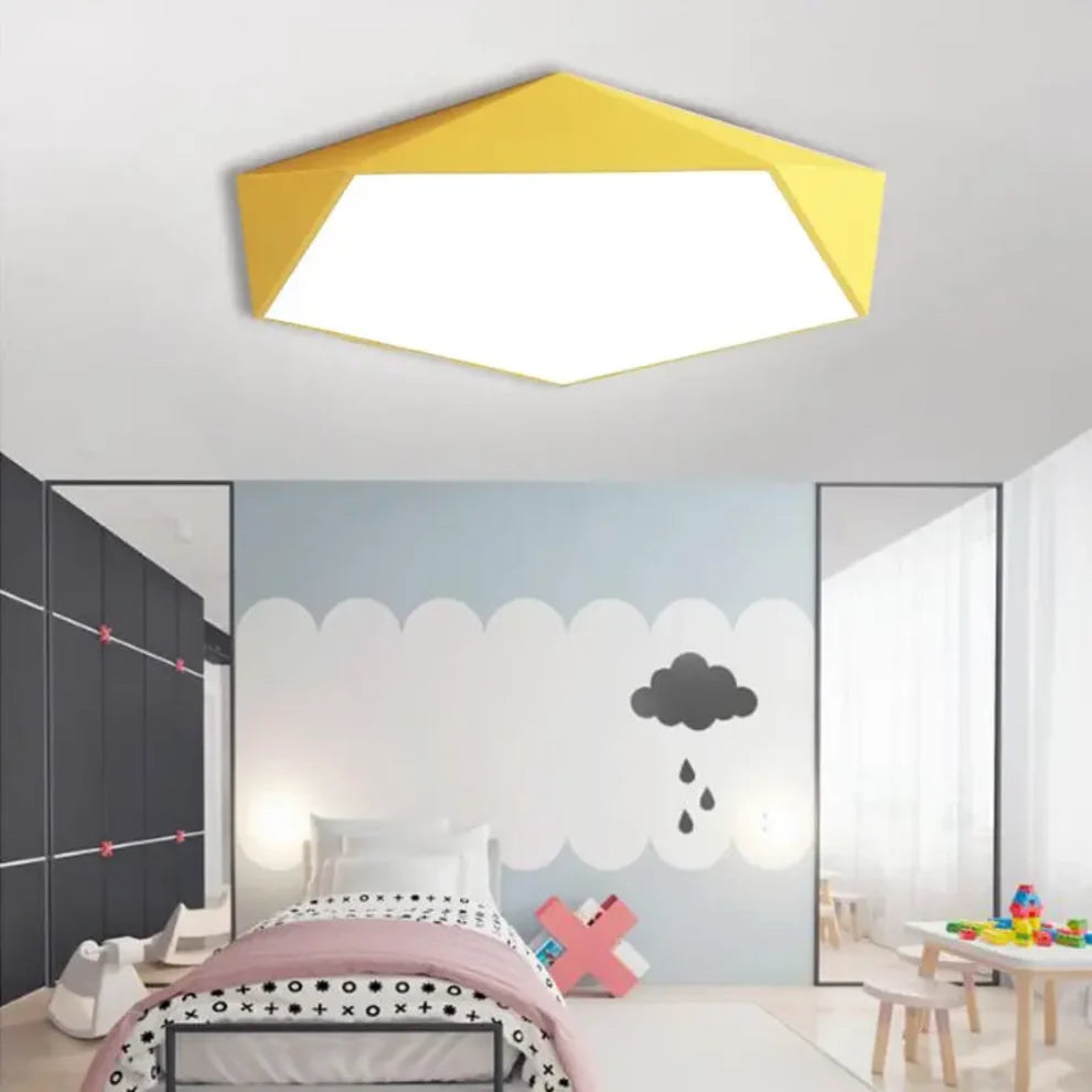 Hexora – Modern Geometric LED Ceiling Light