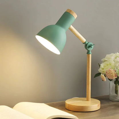 LumoWood – Adjustable Nordic Wooden LED Table Lamp
