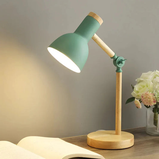 LumoWood – Adjustable Nordic Wooden LED Table Lamp
