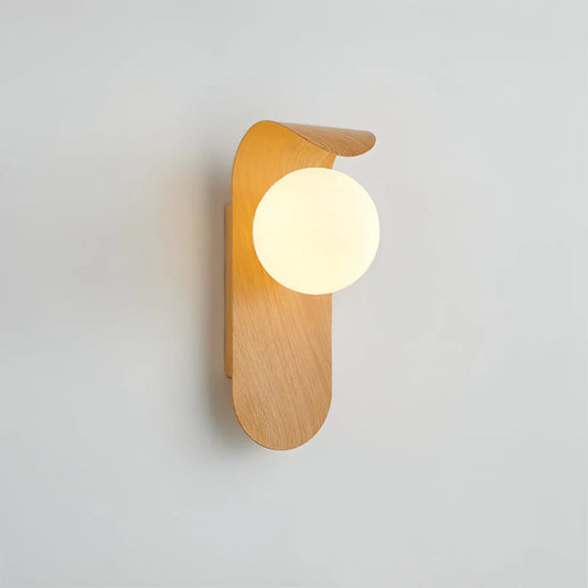 LumaFold – Scandinavian Wooden LED Wall Lamp