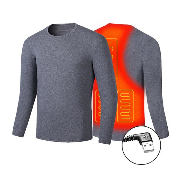ThermaLuxe – USB Heated Thermal Underwear Set with Intelligent Temperature Control