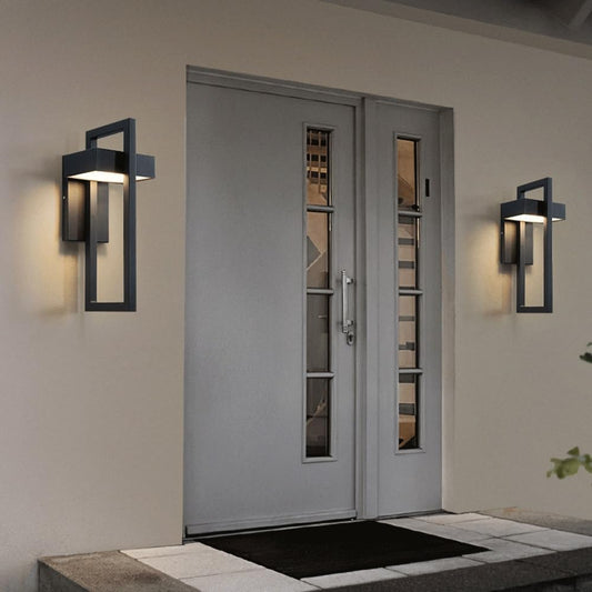 Ardena – Modern Minimalist LED Outdoor Wall Lamp (Waterproof IP65, Black)