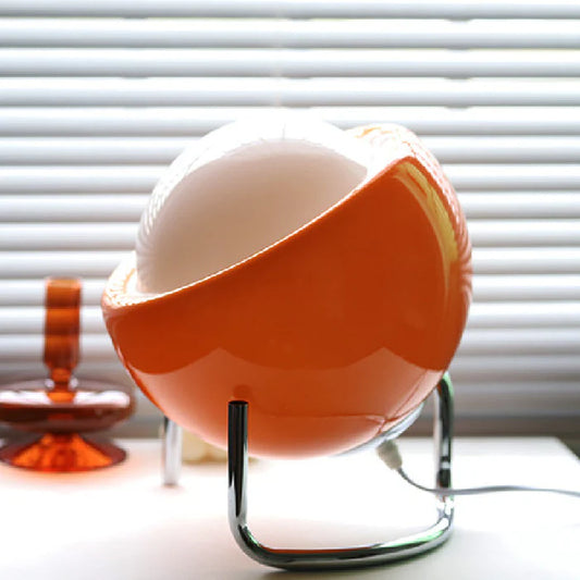 Solari – Retro Bauhaus Mushroom Table Lamp in Glass