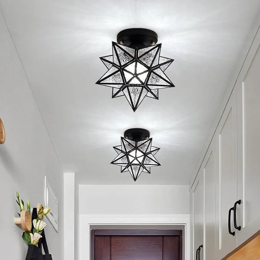 StellaLux – Star-Shaped LED Glass Ceiling Light