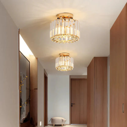 Aurevia – Elegant Crystal Flush Mount Ceiling Light