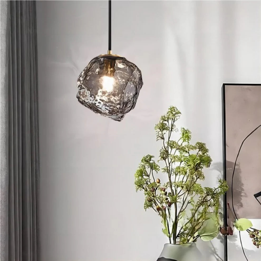 Glacium – Irregular Glass Pendant Light