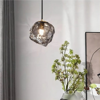 Glacium – Irregular Glass Pendant Light
