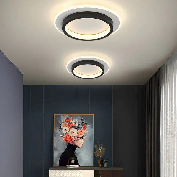 Lunara – Modern Round LED Flush Ceiling Light