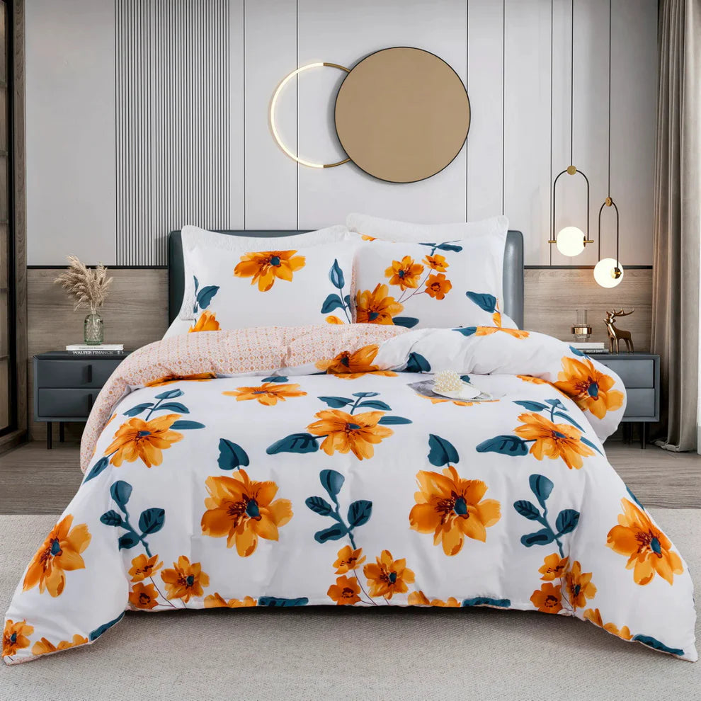 Tova – Modern Printed Duvet Cover Set with Soft Breathable Fabric