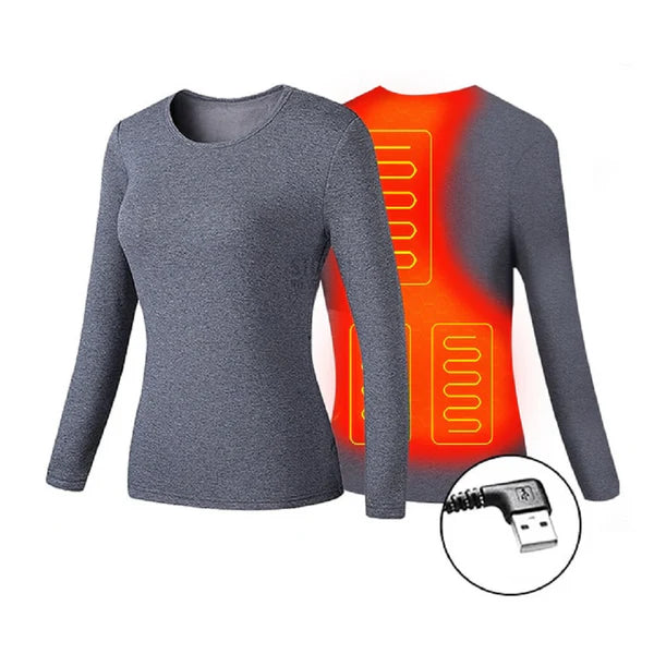 ThermaLuxe – USB Heated Thermal Underwear Set with Intelligent Temperature Control