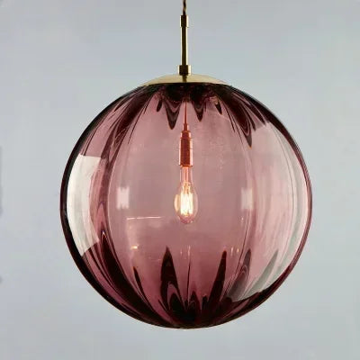 LumoSphere – Modern Colorful Glass Pendant Light