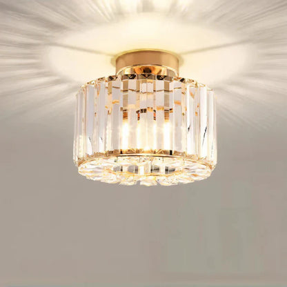 Aurevia – Elegant Crystal Flush Mount Ceiling Light