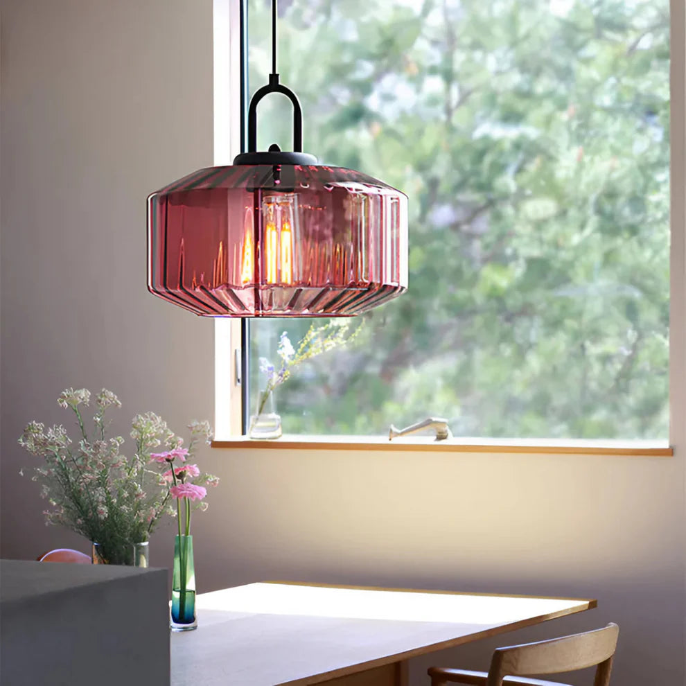Mireta – Retro Coloured Glass Pendant Light