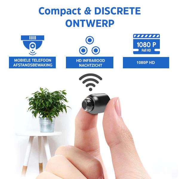 Mini WiFi Full HD Security Camera with Motion Detection & Night Vision