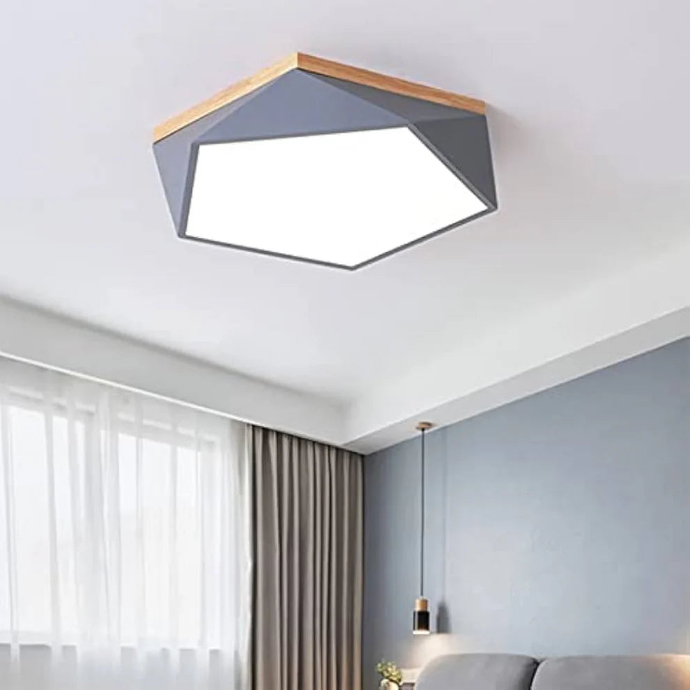Hexora – Modern Geometric LED Ceiling Light