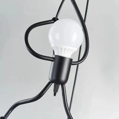 LumoJoy – Creative Iron Pendant Light with Playful Doll Design