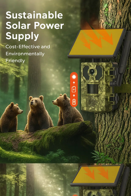 4G Solar Hunting Camera with 2K Video - Bricodil BCD4827