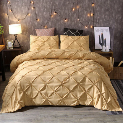 Orvix – Luxury Cotton Pintuck Duvet Cover Set with Elegant Pleated Design