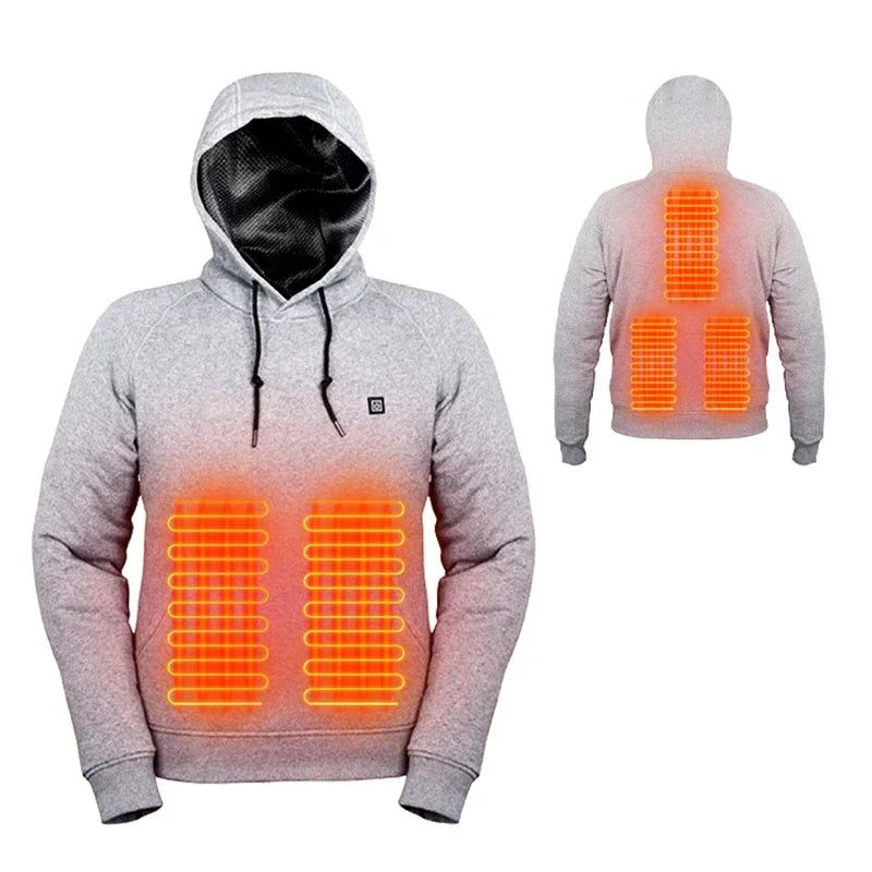 ThermoLux Warm – USB Heated Hoodie with 5 Heating Levels