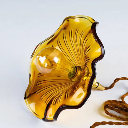 Aurelia – Elegant Glass Pendant Light with Brass Detail