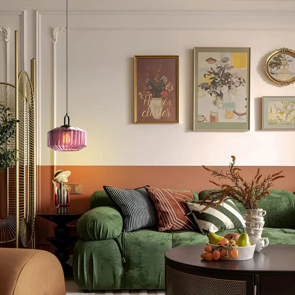 Mireta – Retro Coloured Glass Pendant Light