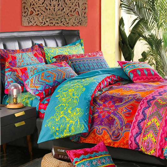 Tova – Modern Printed Duvet Cover Set with Soft Breathable Fabric