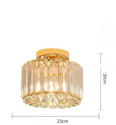 Aurevia – Elegant Crystal Flush Mount Ceiling Light