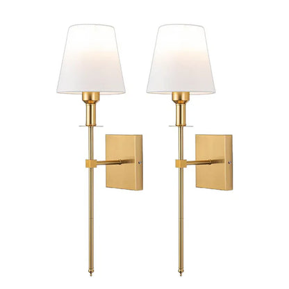 Aureline – Modern Brass & Fabric Wall Lamp