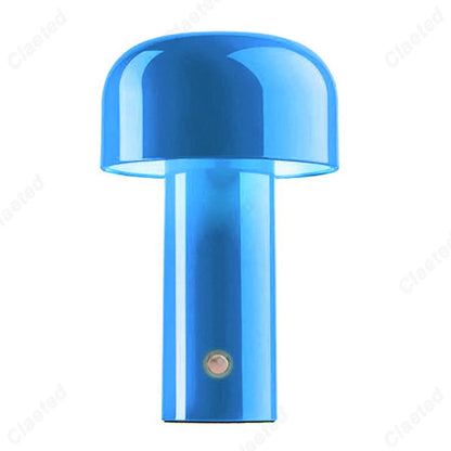 MiroLux – Modern Mushroom LED Bedside Lamp with USB Charging